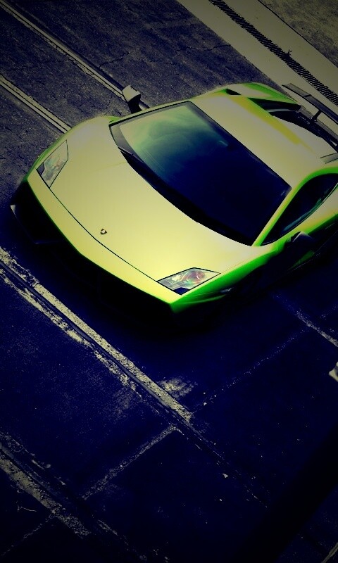 Зелёный Ламбо обои