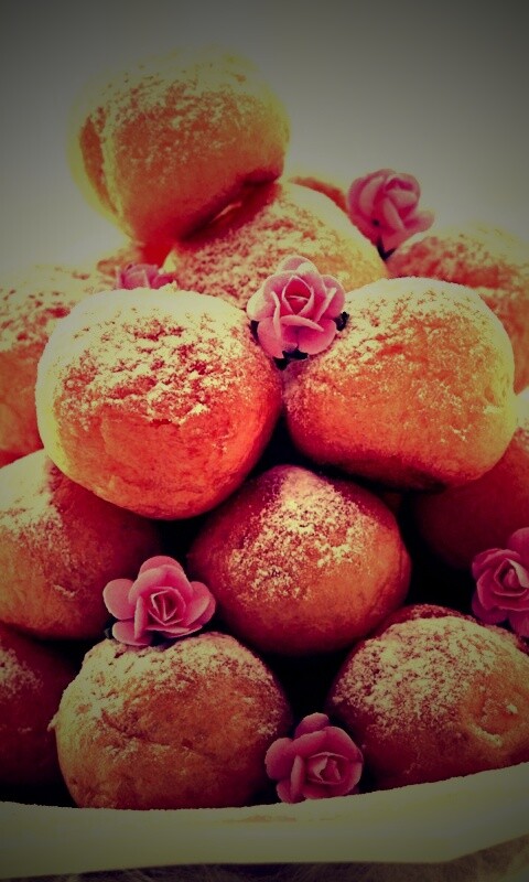 Круглые пироженки обои