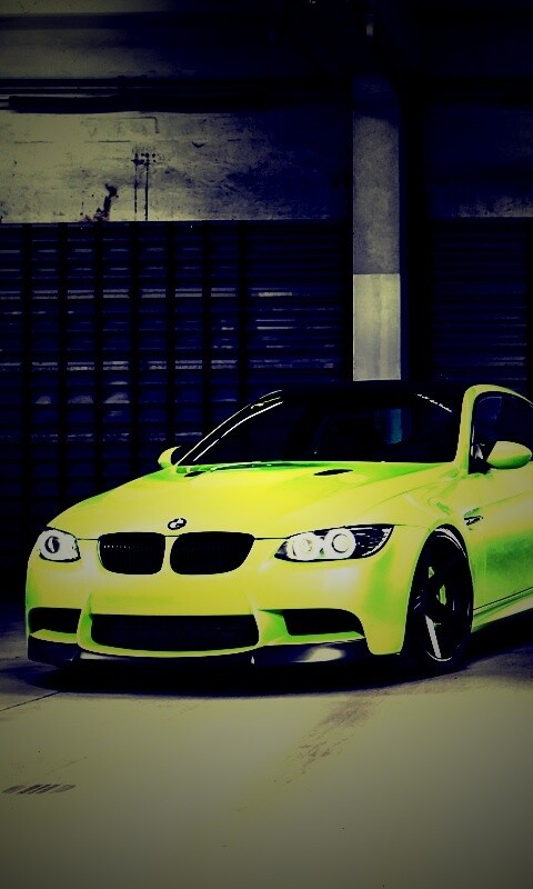 Черный и зеленый BMW M3 обои