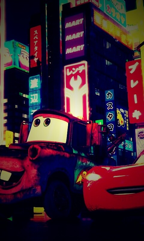 Тачки в большом городе обои