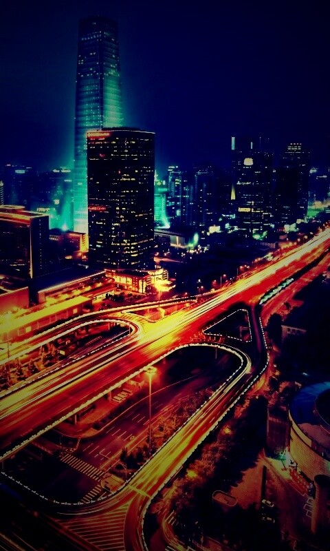 Городская развязка обои