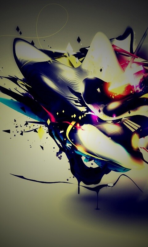 Яркая абстракция обои