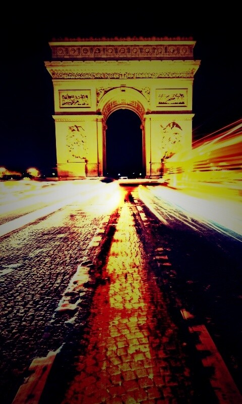 Елисейские поля с Триумфальной аркой обои