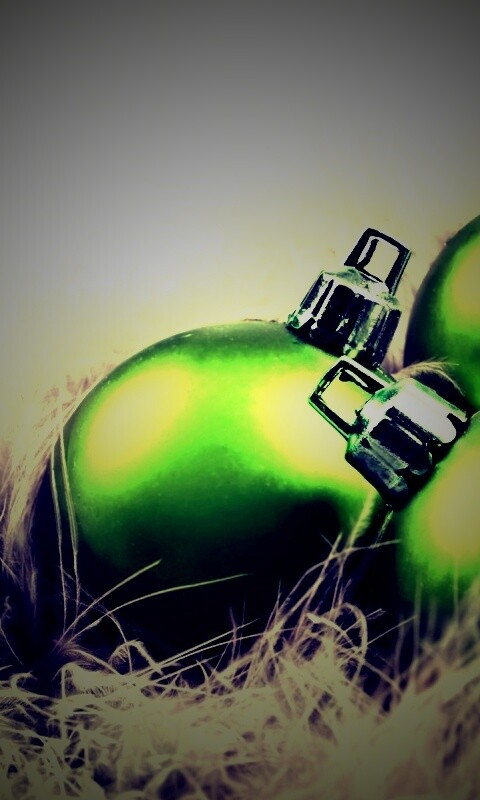 Новогодние шарики обои