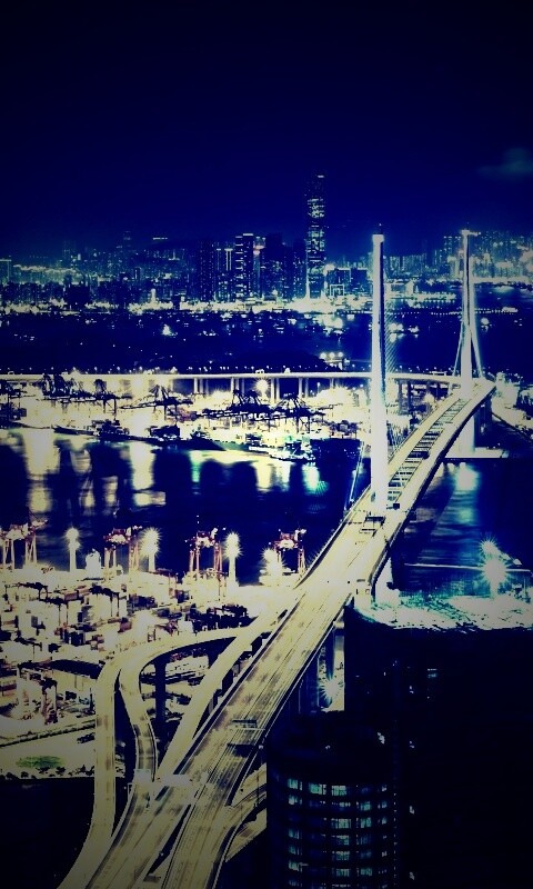 Ночная городская жизнь обои
