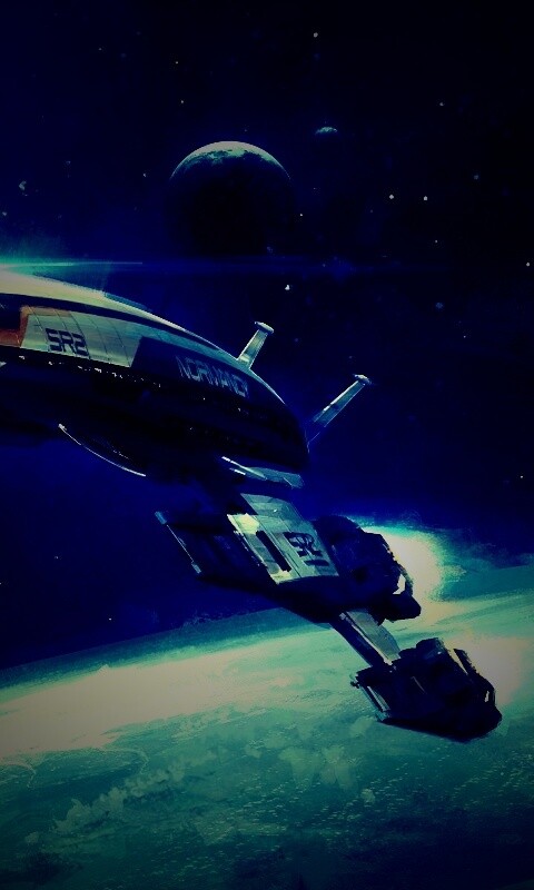 Корабль Normandy обои