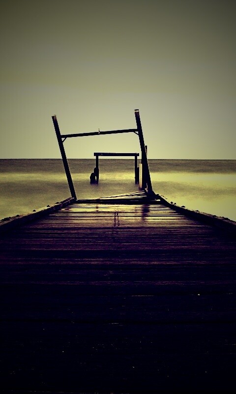 Мостки до горизонта обои