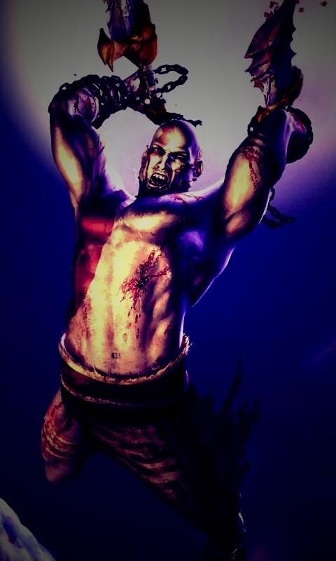 Кратос против монстра обои