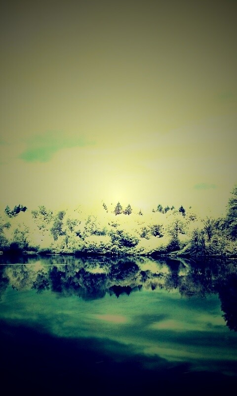 Зимний пейзаж обои