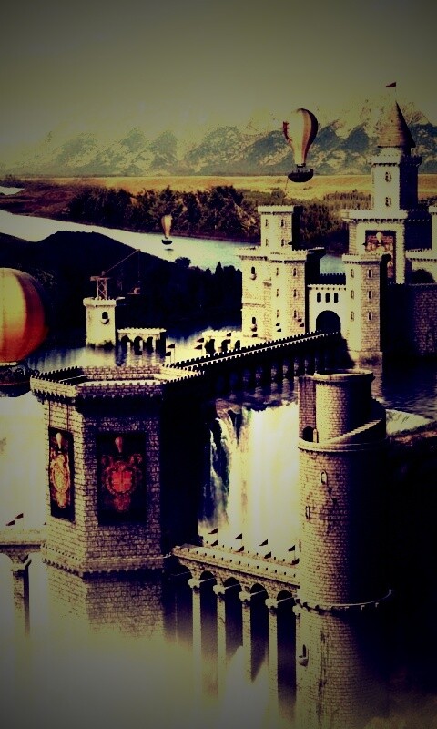 Замок-дамба обои