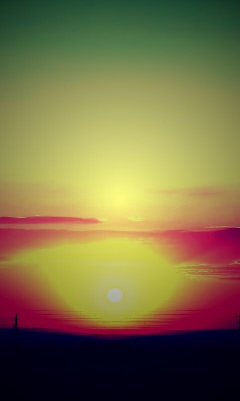 Сказочный закат обои