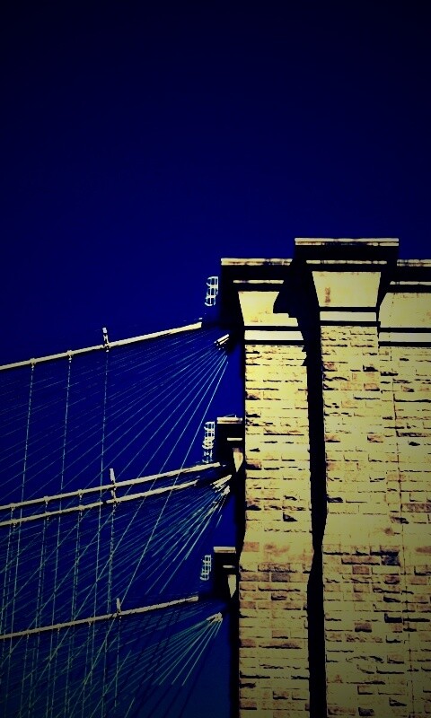 Одна из арок Бруклинского Моста обои