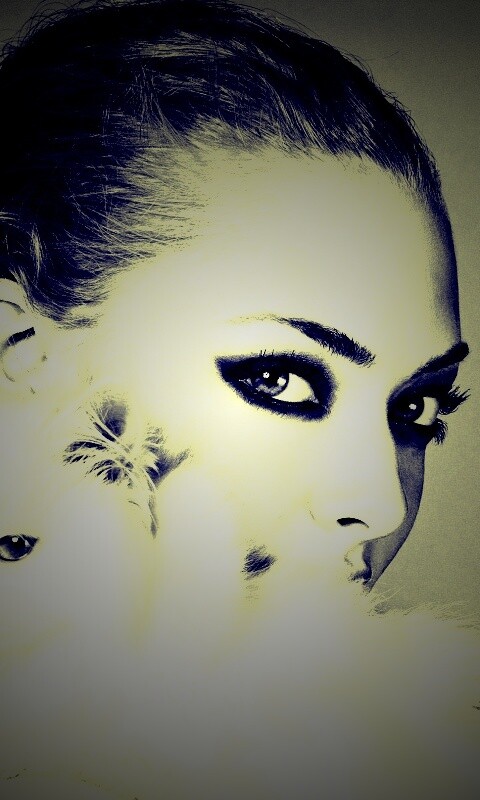 Девушка с кошкой обои