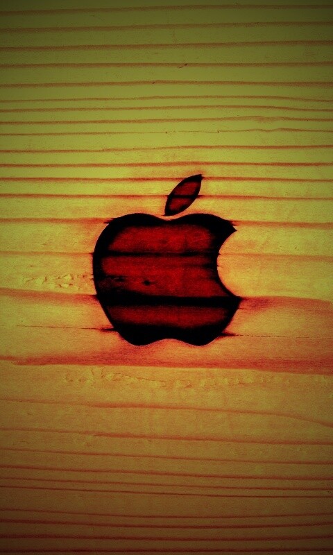 Выжженое яблочко обои