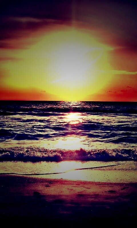 Морской закат обои