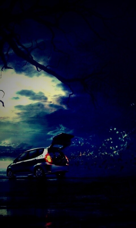 Темное авто обои