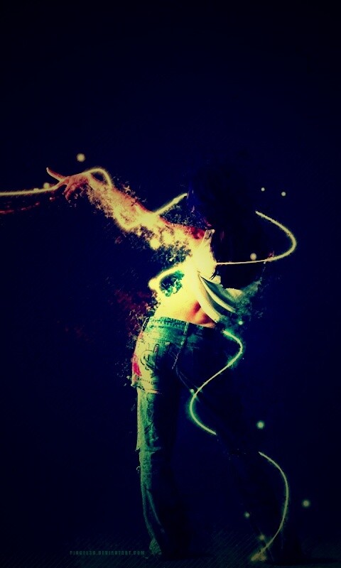 Девушка с бабочкой обои