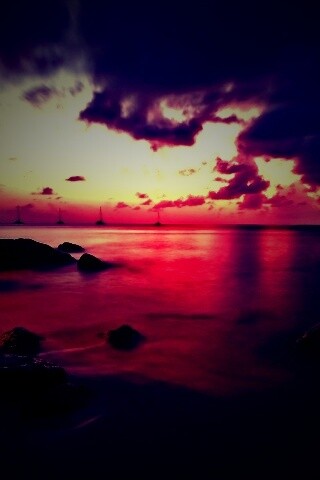 Кровавое море обои