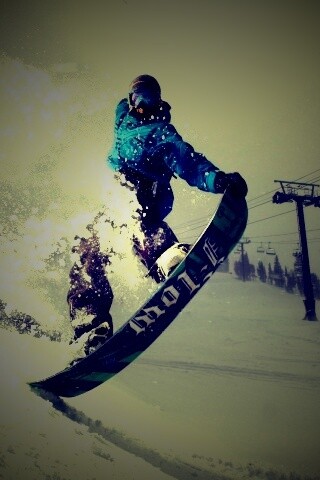 Сноубордист обои