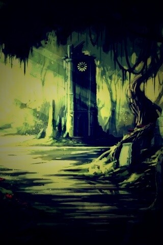 Руины эльфийского города обои