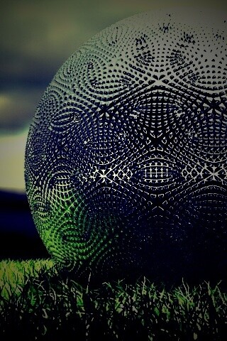 Металлический мяч для гольфа обои