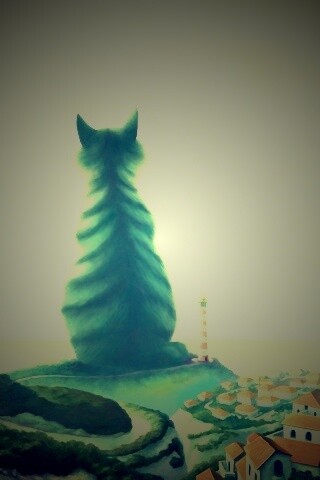 Кот-гигант обои