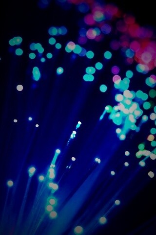 Огоньки на оптоволокне обои