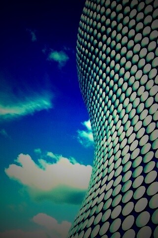 Стена из белых кругов обои