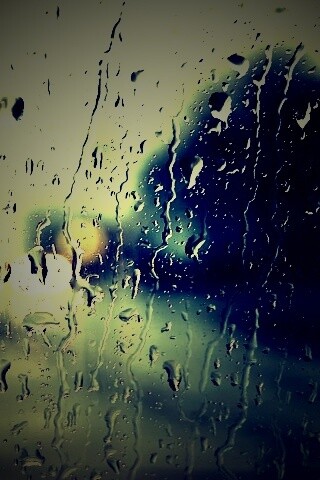 Мокрое стекло обои