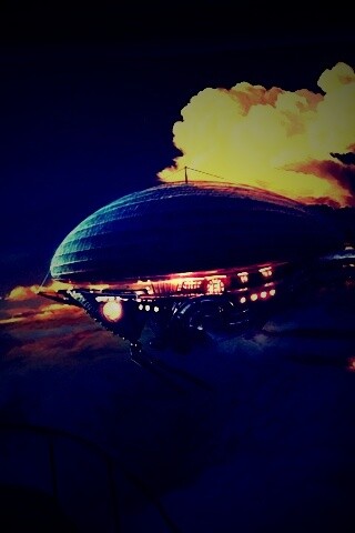 Инопланетный дирижабль обои