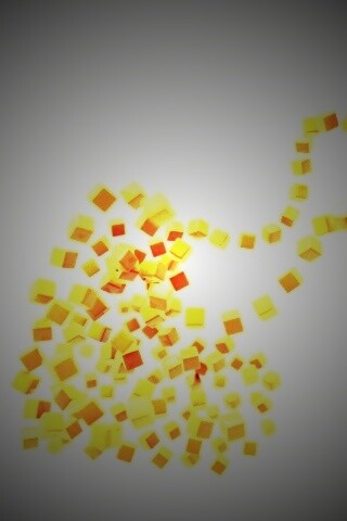 Сердце из кубиков обои