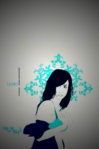 Векторная девушка обои