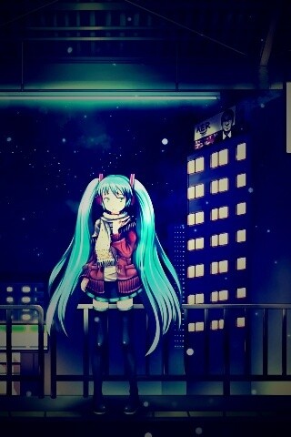 Девочка на остановке обои