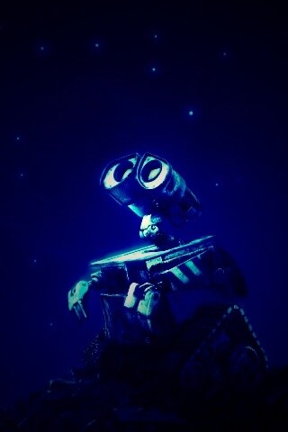 Валли смотрит на звезды обои