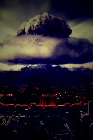 Ядерный взрыв в городе обои