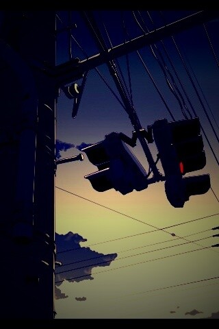 Красный свет обои