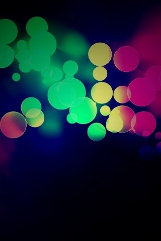 Разноцветные круги света обои