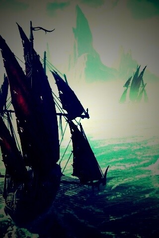 Корабли во льдах обои