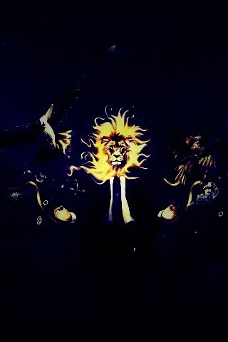 Мужчина с головой льва обои