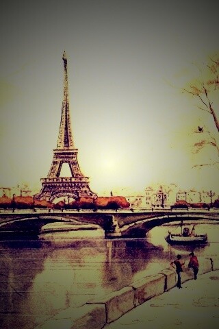 Рисунок Эйфелевой башни обои