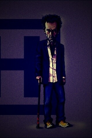 Шарж на доктора Хауса обои