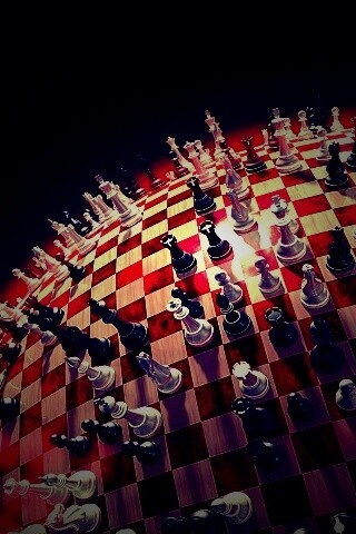 Сферическое шахматное поле обои