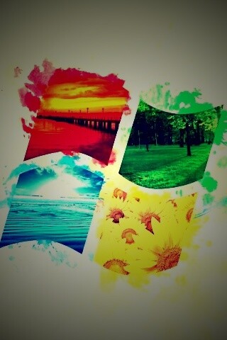 Логотип Winfdows bз фотографий природы обои