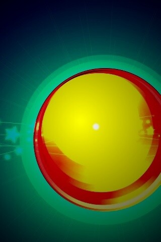 Большой красно-желтый круг обои