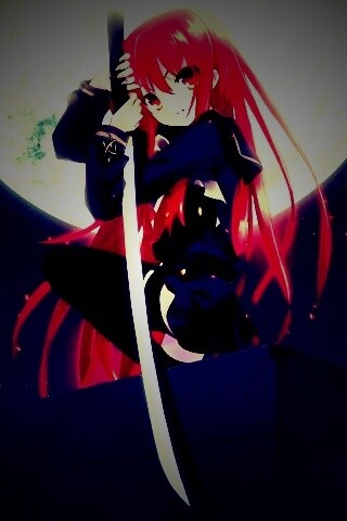 Девочка с катаной обои