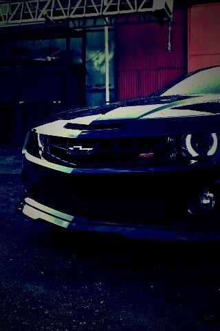 Черный шевроле камаро SS обои