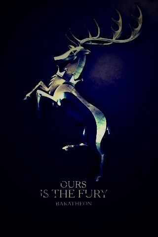 Металлический герб Баратеонов обои