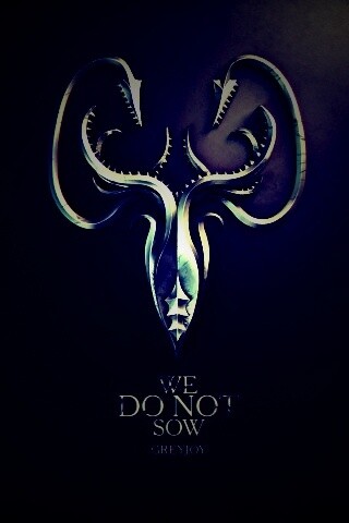 Металлический герб дома Грейджой обои