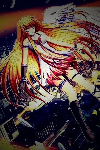 Неопознанная девушка из аниме обои