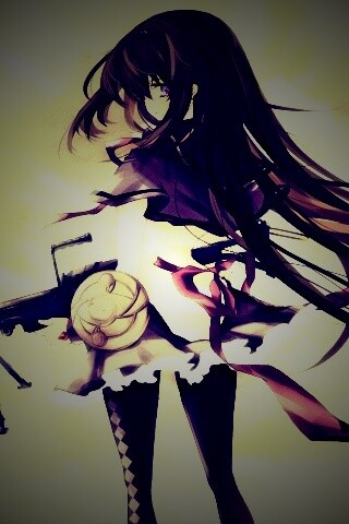 Девушка с автоматом обои